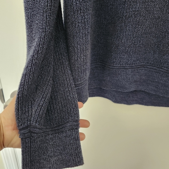 GAP Navy Blue Shawl Collar Sweater Mens Large - Picture 6 of 10